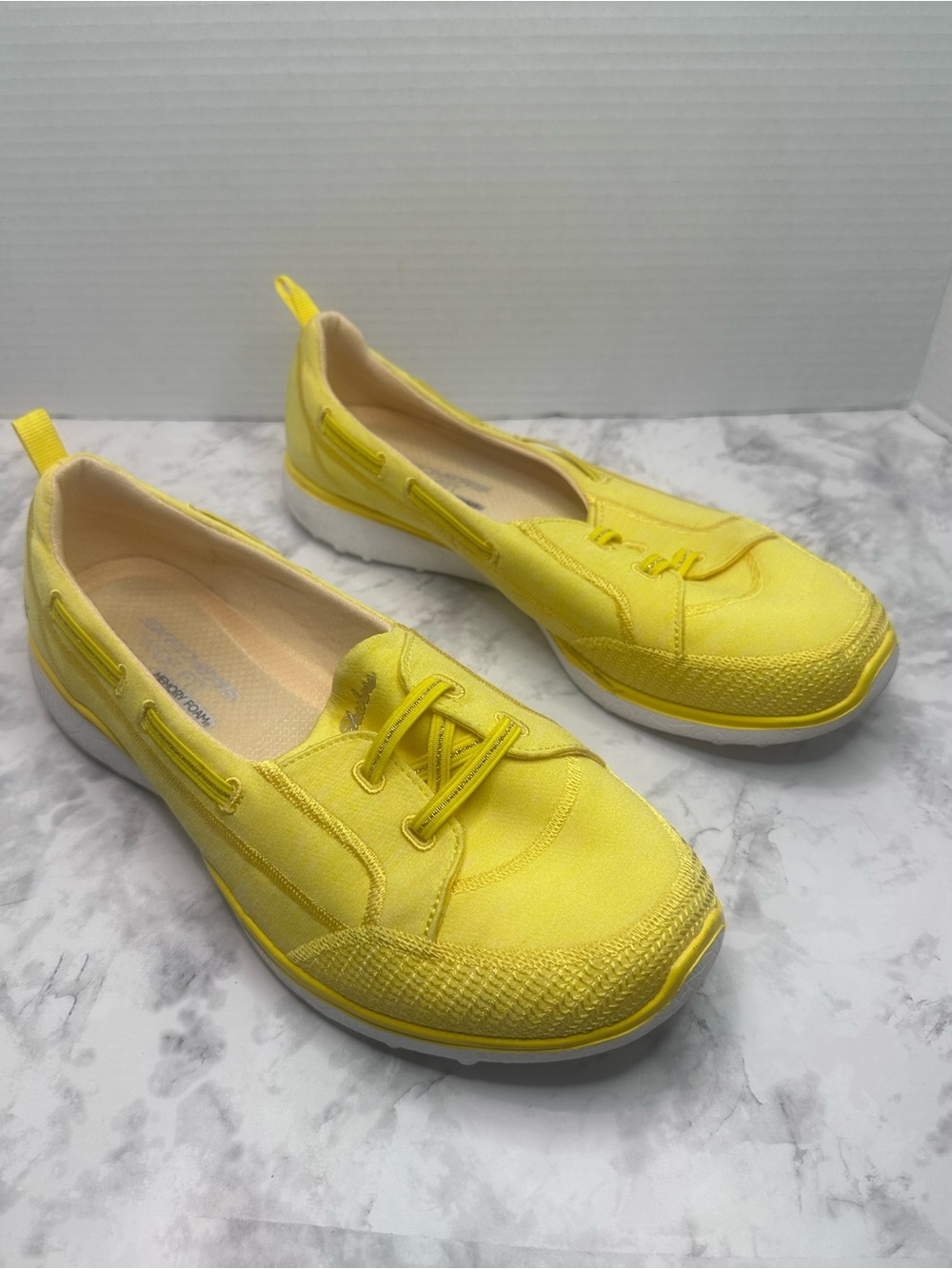 Skechers Women’s Yellow Slip-On Sneakers